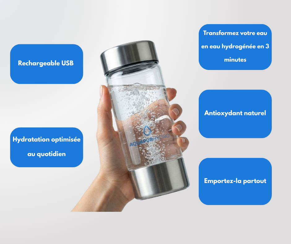Bouteille d'eau hydrogéné